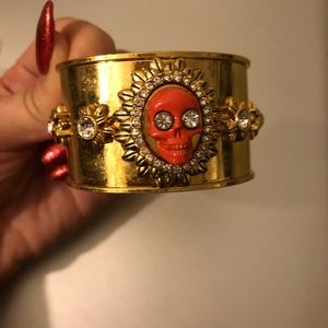 Betsey Johnson Skull Cuff Bracelet